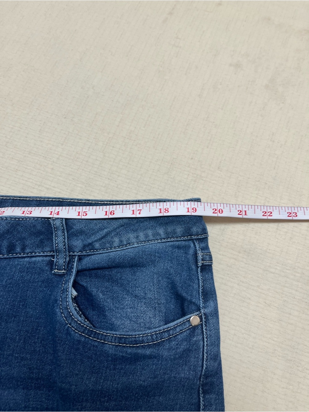 Cato size 14 (38w) curvy scalloped geometric embroidered hem Jean - Picture 5 of 14